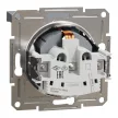 Schneider Electric Asfora EPH3100162 földelt csatlakozóaljzat (dugalj), csapófedéllel, 2P+F, acél burkolattal. keret nélkül, süllyesztett, 16A 250V ( EPH3100162 ).