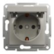 Schneider Electric Asfora EPH3100169 földelt csatlakozóaljzat (dugalj), csapófedéllel, 2P+F, bronz burkolattal. keret nélkül, süllyesztett, 16A 250V ( EPH3100169 ).