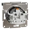 Schneider Electric Asfora EPH3100171 földelt csatlakozóaljzat (dugalj), csapófedéllel, 2P+F, antracit burkolattal. keret nélkül, süllyesztett, 16A 250V ( EPH3100171 ).