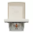 Schneider Electric Asfora EPH3100323 vízmentes földelt csatlakozóaljzat (dugalj), gyermekvédelemmel, csapófedéllel, 2P+F, bézs burkolattal, kerettel, IP44, süllyesztett, 16A 250V ( EPH3100323 ).