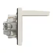 Schneider Electric Asfora EPH3100323 vízmentes földelt csatlakozóaljzat (dugalj), gyermekvédelemmel, csapófedéllel, 2P+F, bézs burkolattal, kerettel, IP44, süllyesztett, 16A 250V ( EPH3100323 ).