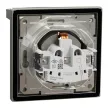 Schneider Electric Asfora EPH3100369 vízmentes földelt csatlakozóaljzat (dugalj), gyermekvédelemmel, csapófedéllel, 2P+F, bronz burkolattal, kerettel, IP44, süllyesztett, 16A 250V ( EPH3100369 ).