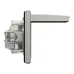 Schneider Electric Asfora EPH3100369 vízmentes földelt csatlakozóaljzat (dugalj), gyermekvédelemmel, csapófedéllel, 2P+F, bronz burkolattal, kerettel, IP44, süllyesztett, 16A 250V ( EPH3100369 ).