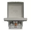 Schneider Electric Asfora EPH3100369 vízmentes földelt csatlakozóaljzat (dugalj), gyermekvédelemmel, csapófedéllel, 2P+F, bronz burkolattal, kerettel, IP44, süllyesztett, 16A 250V ( EPH3100369 ).