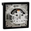 Schneider Electric Asfora EPH3100371 vízmentes földelt csatlakozóaljzat (dugalj), gyermekvédelemmel, csapófedéllel, 2P+F, antracit burkolattal, kerettel, IP44, süllyesztett, 16A 250V ( EPH3100371 ).
