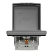 Schneider Electric Asfora EPH3100371 vízmentes földelt csatlakozóaljzat (dugalj), gyermekvédelemmel, csapófedéllel, 2P+F, antracit burkolattal, kerettel, IP44, süllyesztett, 16A 250V ( EPH3100371 ).