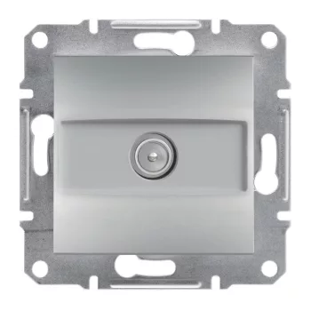   Schneider Electric Asfora EPH3200161 végzáró TV csatlakozóaljzat 1 dB, aluminium burkolattal. keret nélkül, süllyesztett ( EPH3200161 ).