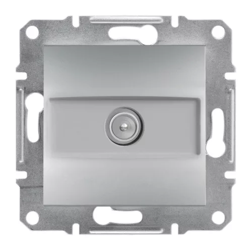 Schneider Electric Asfora EPH3200161 végzáró TV csatlakozóaljzat 1 dB, aluminium burkolattal. keret nélkül, süllyesztett ( EPH3200161 ).