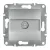 Schneider Electric Asfora EPH3200161 végzáró TV csatlakozóaljzat 1 dB, aluminium burkolattal. keret nélkül, süllyesztett ( EPH3200161 ).