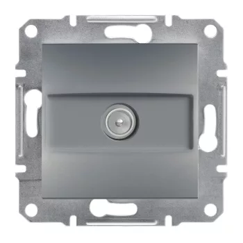   Schneider Electric Asfora EPH3200162 végzáró TV csatlakozóaljzat 1 dB, acél burkolattal. keret nélkül, süllyesztett ( EPH3200162 ).