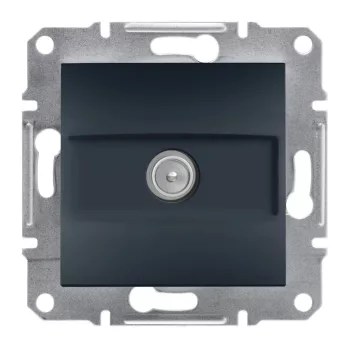   Schneider Electric Asfora EPH3200171 végzáró TV csatlakozóaljzat 1 dB, antracit burkolattal. keret nélkül, süllyesztett ( EPH3200171 ).
