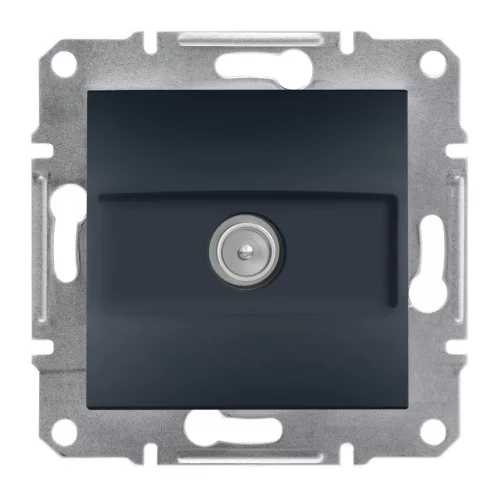 Schneider Electric Asfora EPH3200171 végzáró TV csatlakozóaljzat 1 dB, antracit burkolattal. keret nélkül, süllyesztett ( EPH3200171 ).