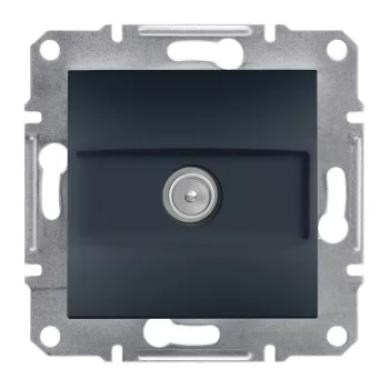   Schneider Electric Asfora EPH3200371 átmenő TV csatlakozóaljzat 8 dB, antracit burkolattal. keret nélkül, süllyesztett ( EPH3200371 ).