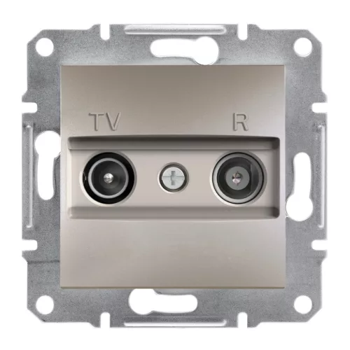 Schneider Electric Asfora EPH3300169 végzáró TV-Rádió csatlakozóaljzat 1 dB, bronz burkolattal. keret nélkül, süllyesztett ( EPH3300169 ).