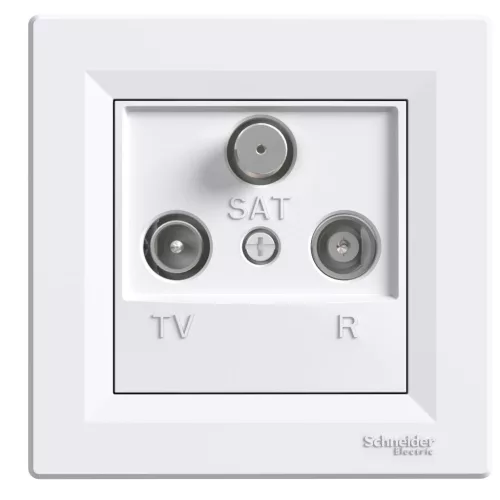Schneider Asfora EPH3500121 TV/R/SAT aljzat fehér