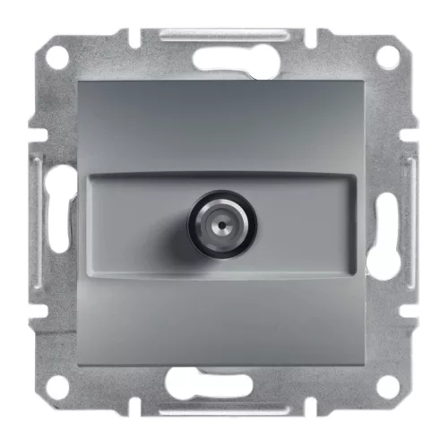 Schneider Electric Asfora EPH3700162 végzáró SAT csatlakozóaljzat 1 dB, acél burkolattal. keret nélkül, süllyesztett ( EPH3700162 ).