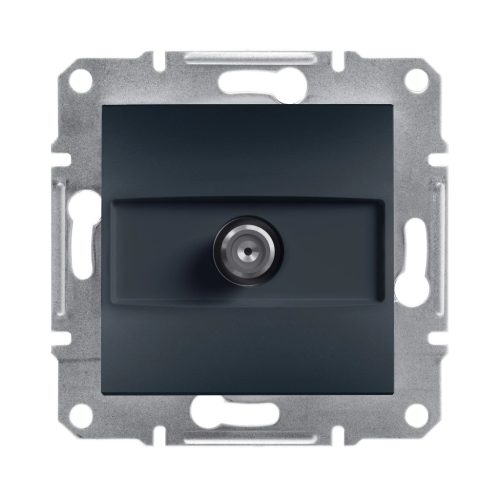 Schneider Electric Asfora EPH3700171 végzáró SAT csatlakozóaljzat 1 dB, antracit burkolattal. keret nélkül, süllyesztett ( EPH3700171 ).