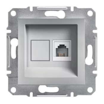 Schneider Asfora EPH4100161 1xRJ11 telefon aljzat alumínium