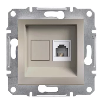 Schneider Asfora EPH4100169 1xRJ11 telefon aljzat bronz