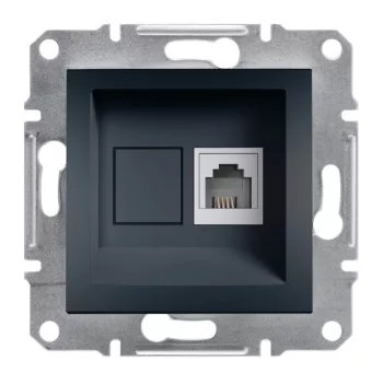 Schneider Asfora EPH4100171 1xRJ11 telefon aljzat antracit