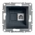 Schneider Asfora EPH4100171 1xRJ11 telefon aljzat antracit