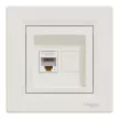 Schneider Electric Asfora EPH4300123 Informatikai csatlakozóaljzat 1xRJ45, Cat5e UTP, bézs burkolattal, kerettel ( EPH4300123 ).
