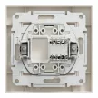 Schneider Electric Asfora EPH4300123 Informatikai csatlakozóaljzat 1xRJ45, Cat5e UTP, bézs burkolattal, kerettel ( EPH4300123 ).