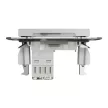 Schneider Electric Asfora EPH4300161 Informatikai csatlakozóaljzat 1xRJ45, Cat5e UTP, aluminium burkolattal, keret nélkül ( EPH4300161 ).