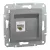 Schneider Electric Asfora EPH4300162 Informatikai csatlakozóaljzat 1xRJ45, Cat5e UTP, acél burkolattal, keret nélkül ( EPH4300162 ).