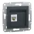 Schneider Electric Asfora EPH4300171 Informatikai csatlakozóaljzat 1xRJ45, Cat5e UTP, antracit burkolattal, keret nélkül ( EPH4300171 ).