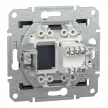 Schneider Electric Asfora EPH4300171 Informatikai csatlakozóaljzat 1xRJ45, Cat5e UTP, antracit burkolattal, keret nélkül ( EPH4300171 ).