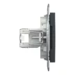 Schneider Electric Asfora EPH4300171 Informatikai csatlakozóaljzat 1xRJ45, Cat5e UTP, antracit burkolattal, keret nélkül ( EPH4300171 ).