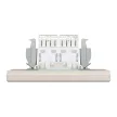 Schneider Electric Asfora EPH4400123 Informatikai csatlakozóaljzat 2xRJ45, Cat5e UTP, bézs burkolattal, kerettel ( EPH4400123 ).