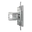 Schneider Asfora EPH4400161 2xRJ45 Cat5e UTP aljzat alumínium
