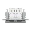 Schneider Asfora EPH4400161 2xRJ45 Cat5e UTP aljzat alumínium
