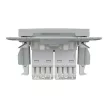 Schneider Asfora EPH4400161 2xRJ45 Cat5e UTP aljzat alumínium
