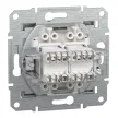 Schneider Asfora EPH4400161 2xRJ45 Cat5e UTP aljzat alumínium