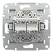 Schneider Asfora EPH4400161 2xRJ45 Cat5e UTP aljzat alumínium