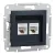 Schneider Asfora EPH4400171 2xRJ45 Cat5e UTP aljzat antracit