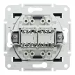 Schneider Electric Asfora EPH4400171 Informatikai csatlakozóaljzat 2xRJ45, Cat5e UTP, antracit burkolattal, keret nélkül ( EPH4400171 ).