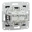 Schneider Asfora EPH4400171 2xRJ45 Cat5e UTP aljzat antracit