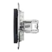 Schneider Asfora EPH4400171 2xRJ45 Cat5e UTP aljzat antracit