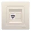 Schneider Electric Asfora EPH4700123 Informatikai csatlakozóaljzat 1xRJ45, Cat6 UTP, bézs burkolattal, kerettel ( EPH4700123 ).