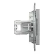 Schneider Asfora EPH4700161 1xRJ45 Cat6 UTP aljzat alumínium