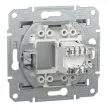 Schneider Asfora EPH4700161 1xRJ45 Cat6 UTP aljzat alumínium