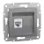 Schneider Asfora EPH4700162 1xRJ45 Cat6 UTP aljzat acél