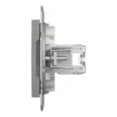 Schneider Asfora EPH4700162 1xRJ45 Cat6 UTP aljzat acél
