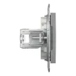 Schneider Asfora EPH4700162 1xRJ45 Cat6 UTP aljzat acél