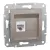Schneider Asfora EPH4700169 1xRJ45 Cat6 UTP aljzat bronz
