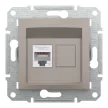 Schneider Asfora EPH4700169 1xRJ45 Cat6 UTP aljzat bronz